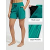 baleaf Women’s 5″ Swim Board Shorts Beach Bottoms with Boxer Liner(Green)