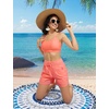 baleaf Women’s 5″ Swim Board Shorts Beach Bottoms with Boxer Liner(Pink)