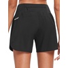 baleaf Women’s 5″ Workout Running Shorts with Liner Quick Dry Athletic(Black)