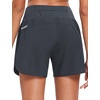 baleaf Women’s 5″ Workout Running Shorts with Liner Quick Dry Athletic(Grey)