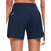 baleaf Women’s 5″ Workout Running Shorts with Liner Quick Dry Athletic(Navy)
