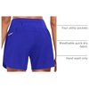 baleaf Women’s 5″ Workout Running Shorts with Liner Quick Dry Athletic(Royal Blue)