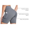 baleaf Women’s 6″/8″ High Waisted Biker Shorts Workout Running with Pockets(Dark Grey)