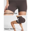 baleaf Women’s High Waist Biker Shorts with 3 Pockets(Brown-stretchier-lycra)