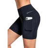baleaf 4D Padded Bike Shorts Women Cycling Underwear with Pockets(Black)