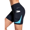 baleaf 4D Padded Bike Shorts Women Cycling Underwear with Pockets(Blue)