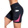 baleaf 4D Padded Bike Shorts Women Cycling Underwear with Pockets(Pink)