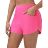 baleaf Women’s 3″ Swim Shorts with Velcro-Sealed Pockets(Pink)