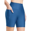 baleaf Women’s 3″/6″/8″ High Waisted Swim Board Shorts Swimsuits UPF 50+(Blue)