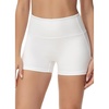 baleaf Women’s 3″/6″/8″ High Waisted Swim Board Shorts Swimsuits UPF 50+(White)