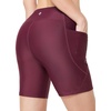 baleaf Women’s 3″/6″/8″ High Waisted Swim Board Shorts Swimsuits UPF 50+(Wine)
