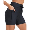 baleaf Women’s 4D Padded Bike Shorts Cycling Underwear Biking(Black)