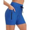 baleaf Women’s 4D Padded Bike Shorts Cycling Underwear Biking(Royal Blue)
