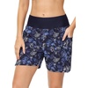 baleaf Women’s 5″/ 7″ Quick Dry High Waisted Swim Shorts with Liner(Hawaii)