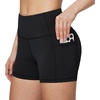 baleaf Women’s High Waist Biker Shorts with 3 Pockets(Black-classic)