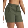baleaf Women’s Hiking Shorts 5″ with Zipper Pockets(Army Green)