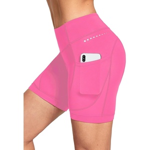 baleaf 4D Padded Bike Shorts Women Cycling Underwear with Pockets(Hot Pink)
