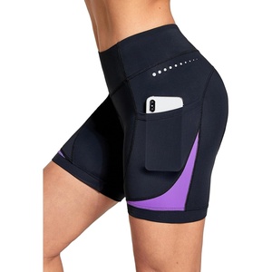 baleaf 4D Padded Bike Shorts Women Cycling Underwear with Pockets(Purple)