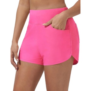 baleaf Women’s 3″ Swim Shorts with Velcro-Sealed Pockets(Pink)