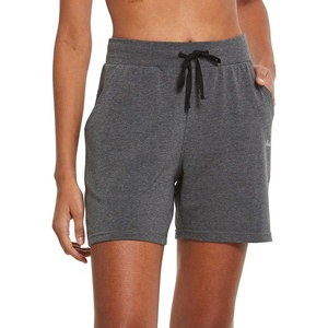 baleaf Womens 5″ Cotton Lounge Shorts Athletic with Pockets High Waist(Charcoal)