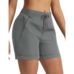 baleaf Women’s Hiking Shorts 5″ with Zipper Pockets(Dark Grey)
